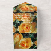 50e gouden huwelijksuitnodiging all in one uitnodiging (Buitenkant)