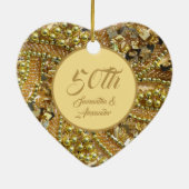 50e gouden Jubileum Keramisch Ornament (Achterkant)