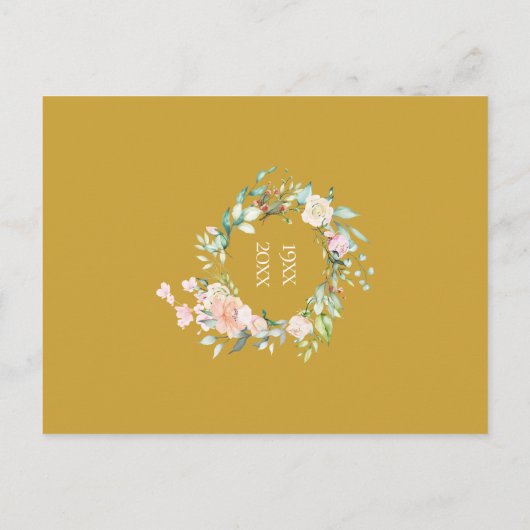 50e gouden jubileum We hernieuwen nog steeds onze Uitnodiging Briefkaart (Achterkant)