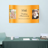 50e gouden trouwdag foto spandoek (Beurs)