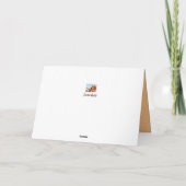 50e Gouden Verjaardag Golden Retriever Kaart (Achterkant)