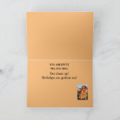 50e Gouden Verjaardag Golden Retriever Kaart (Binnen)