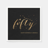 50e goudvijftigste verjaardag servet (Voorkant)