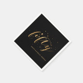 50e goudvijftigste verjaardag servet (Hoek)