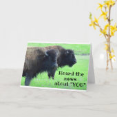 *** 50e halve dag*** UIT COMEDIC BUFFALO Kaart (Gele Bloem)