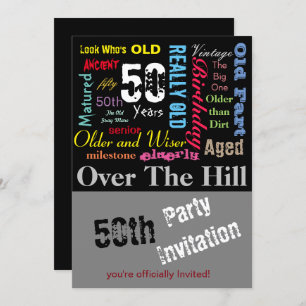 50e Happy BIrthday in een graffiti stijl Kaart