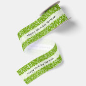 50e 'Happy Birthday' Random Number Pattern Green Lint (Achterkant)