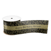 50e 'Happy Birthday' Random Pattern Black/Gold Lint (Spoel)