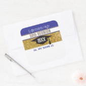50e hereniging! Aangepaste naam sticker sticker (Envelop)