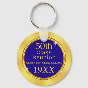 50e High School Reunion Ideas JOUW TEKST, COLORS Sleutelhanger