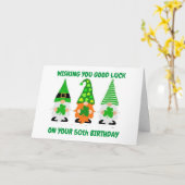 **50e** HUMOUR D'ANNIVERSAIRE DE LA Carte GNOMES (Fleur jaune)