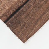 50e huwelijksjubileum Rustiek hout bloemmotief Fleece Deken (Hoek)