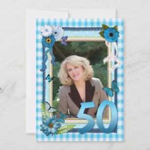 50e invitation à la fête d'anniversaire de la phot