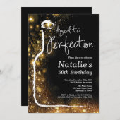 50e Invitation à l'anniversaire du vin. Âgé à la p (Devant / Derrière)