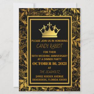 50E invitation anniversaire du mariage