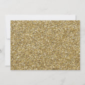 50e Invitation d'anniversaire Gold - 50e Invitatio (Dos)