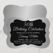 50e Invitation de la fête d'anniversaire de Silver (Devant / Derrière)