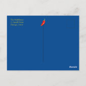 50e Invitation de thème italien citron rouge blanc (Dos)