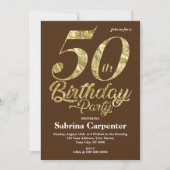 50e Invitation d'or Anniversaire (Devant)