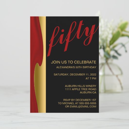 50e Invitation Gold et Red (Debout devant)