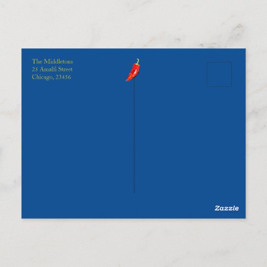 50e Invitation Thématique Italienne Citron Rouge B (Dos)