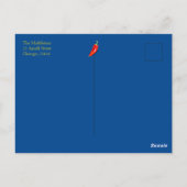 50e Invitation Thème Italien Rouge Blanc Bleu (Dos)