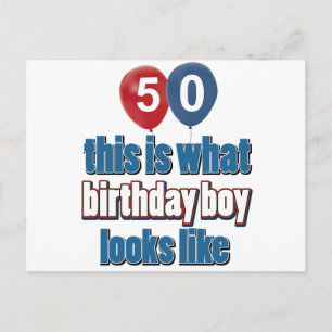 50e jaar design briefkaart