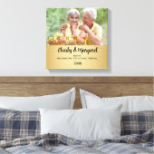 50e Jubileum 12x12 Persoonlijk fotocanvas Canvas Afdruk (Insitu (Slaapkamer))