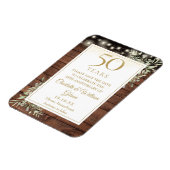 50e Jubileum bijtend hout, behalve de datum Magneet (Linkerzijde)