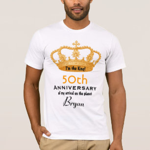 50e Jubileum Birthday King FUNNY T-shirt