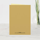 50e Jubileum Black Gold Floral Hartelijk dank Bedankkaart (Achterkant)