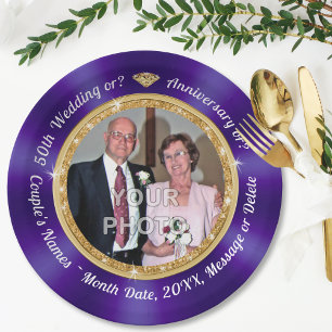50e Jubileum Borden Gepersonaliseerd, met FOTO, Papieren Bordje