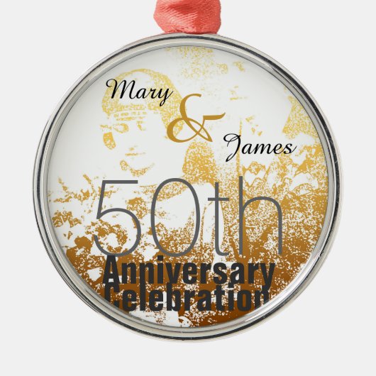 50e Jubileum Celebration  Ornament (Voorkant)