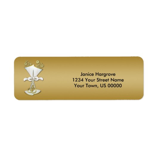 50e Jubileum Champagne Celebration Labels (Voorkant)
