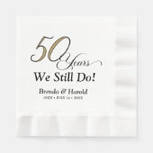 50e Jubileum Cocktail Servet (Voorkant)