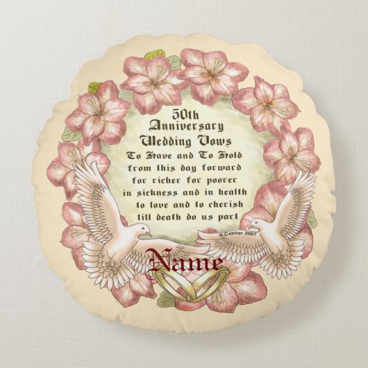 50e Jubileum Duiven aangepaste kussen (Voorkant)