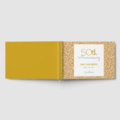 50e Jubileum Faux Gold Glitter Gastenboek (Volledig)