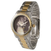 50e Jubileum foto gepersonaliseerd Horloge (Gekanteld)