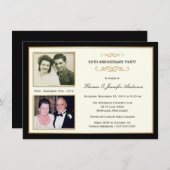 50e Jubileum Foto-uitnodigingen Kaart (Voorkant / Achterkant)