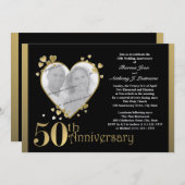 50e Jubileum Fotohart Kaart (Voorkant / Achterkant)