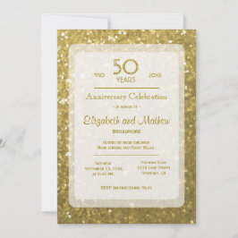 50e Jubileum | Glitter Kaart