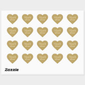 50e Jubileum Gold Dust Confetti Hart Sticker (Vel)
