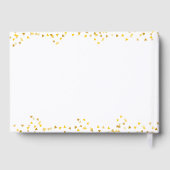 50e Jubileum Gold Hearts Confetti Gastenboek (Achterkant)