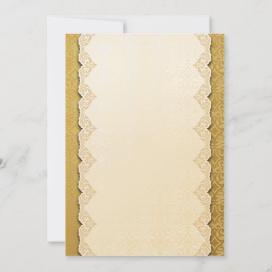 50e Jubileum Gold Invitation Kaart (Achterkant)