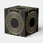 50e Jubileum Gold Medallion Cube Favor Box Bedankdoosjes (Achterkant)