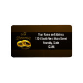 50e Jubileum | Gold Script Etiket (Voorkant)