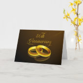 50e Jubileum | Gold Script Kaart (Gele Bloem)