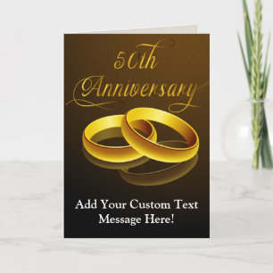 50e Jubileum   Gold Script Kaart