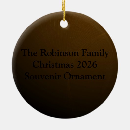 50e Jubileum | Gold Script Keramisch Ornament (Achterkant)