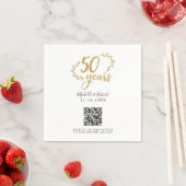 50e Jubileum Gold Share Foto's QR-code Servet (Insitu)